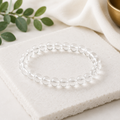 White Quartz Bracelet 6mm