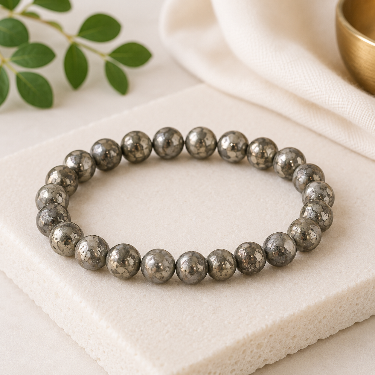 Pyrite Bracelet 6mm